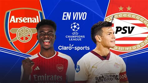 arsenal vs psv en vivo